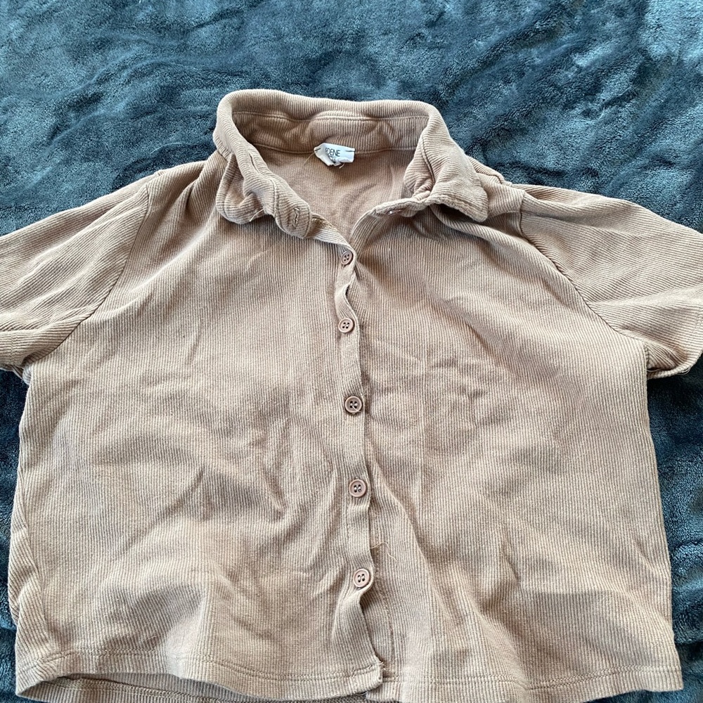 Brown Crop Top